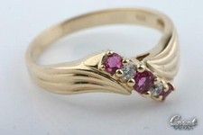Rubin kristall ring gebraucht kaufen  München