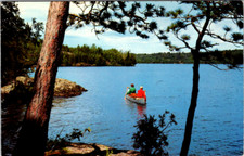 Vintage postcard canoe d'occasion  Expédié en Belgium