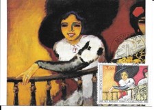 MONACO CARTE POSTALE PREMIER JOUR FDC 1980 VAN DONGEN FEMMES A LA BALUSTRADE comprar usado  Enviando para Brazil