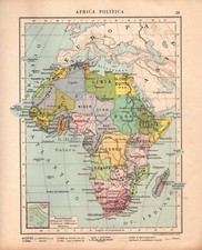 Africa politica carta usato  Lecco