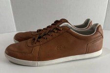 Tênis Lacoste Crosier SRM marrom com cadarço cano baixo couro masculino tamanho 10.5 comprar usado  Enviando para Brazil