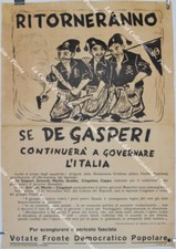 Manifesto politico fronte usato  Pistoia