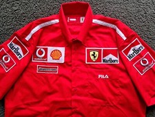 Usado, Camisa oficial Ferrari Marlboro 2003 Fila F1 Team Issue Pit Crew botão comprar usado  Enviando para Brazil