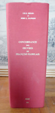 Concordance oeuvres rabelais d'occasion  Olivet