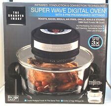 Forno The Sharper Image Super Wave 1300 Watts 16Qt. Convecção infravermelha preta NOVO comprar usado  Enviando para Brazil