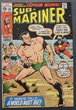 SUB-MARINER #30 CÓMIC (MARVEL, 1970) EDAD DE BRONCE + segunda mano  Embacar hacia Mexico