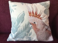 Pink cockatoo cushion for sale  MARCH