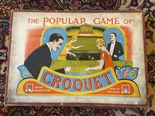 Antigo 1920s The Popular Game of Croquet Parlour Jogo de Mesa Art Deco Downton  comprar usado  Enviando para Brazil
