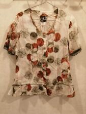 Blouse coton blanche d'occasion  Bourg-de-Thizy