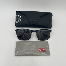 Óculos de sol Ray-Ban cromado polarizado cinza escuro retangular unissex preto fosco comprar usado Óculos de sol Ray-Ban cromado polarizado cinza escuro retangular unissex preto fosco comprar usado  Enviando para Brazil