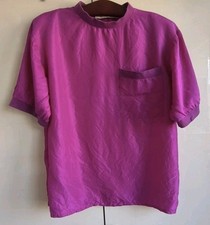 Blusa fúcsia vintage engraçada 100% seda por Mirage, tamanho G comprar usado  Enviando para Brazil