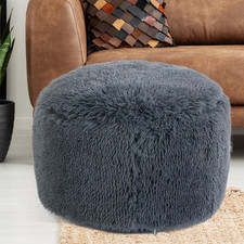 Fluffy pouf ottoman for sale  Eugene