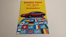 Brochure renault alpine d'occasion  Vertus