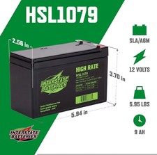 Interstate batteries hsl1079 for sale  San Antonio
