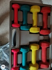Colourful dumbbell weights for sale  BARNSLEY