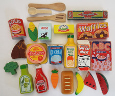 Usado, Lote de comida de madeira fingir brincar Melissa & Doug vintage comprar usado Usado, Lote de comida de madeira fingir brincar Melissa & Doug vintage comprar usado  Enviando para Brazil