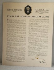 Vintage jfk inaugural for sale  The Villages