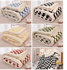 Cuddly blanket checkered for sale  Shipping to United Kingdom