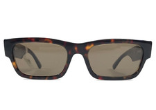 Óculos de sol Prada SPRA03 17N-08T armação retangular Havana escura lentes de vidro marrom, usado comprar usado  Enviando para Brazil