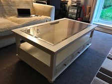 Couchtisch beige glassplatte gebraucht kaufen  Strausberg