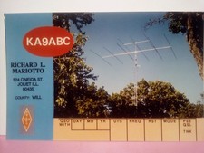 Antena para cartão de rádio Joliet IL QSL KA9ABC  comprar usado Antena para cartão de rádio Joliet IL QSL KA9ABC  comprar usado  Enviando para Brazil