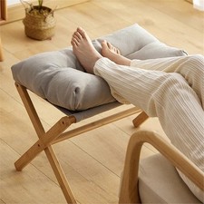 Footrest stool bamboo for sale  SALFORD
