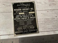 Vintage autogiro pitcairn for sale  East Northport
