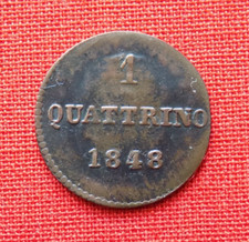 Quattrino 1848 granducato usato  Montione