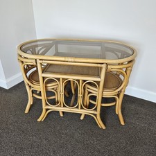 Bistro set bamboo for sale  BRIDGWATER