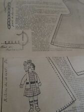 Patron original poupee d'occasion  France