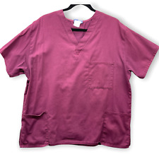 Blusa Lydia's Professional Uniforms feminina esfoliante rosa manga curta bolsos tamanho 8, usado comprar usado  Enviando para Brazil