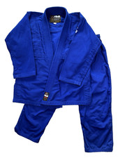 Blusa e calça de luta Fuji Kimono Gi Youth C3 azul BJJ artes marciais jiu-jitsu comprar usado  Enviando para Brazil