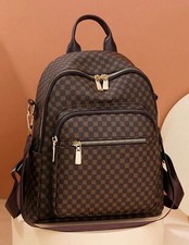 Sac carreaux brun d'occasion Sac carreaux brun d'occasion  Artix