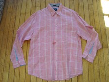 CAMISA MASCULINA ÍNDIGO PALMS BY TOMMY BAHAMA 100% LINHO IRLANDÊS TAMANHO GRANDE DIFICILMENTE USADA comprar usado  Enviando para Brazil