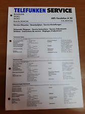 Telefunken service manual usato  San Giuliano di Puglia