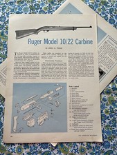 Diagrama de esquemas publicitários vintage 1965 Ruger impressão carabina 10/22 comprar usado  Enviando para Brazil