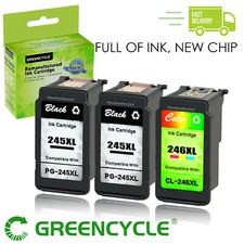 Cartucho de tinta refil 3PK PG-245XL CL-246XL para Canon Pixma MG2922 MG2525 IP2850 comprar usado  Enviando para Brazil
