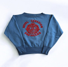 Moletom militar Royal Canadian 6th Field Engineer década de 1940 gola redonda rebanho grosso comprar usado  Enviando para Brazil