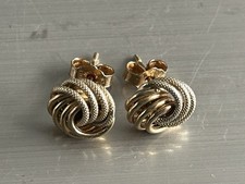 Knot twist earrings for sale  LEEDS