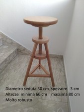 Sgabello alto legno usato  Arezzo