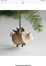 Flying pig figurine for sale  POOLE