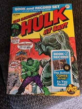 Graphic Novel Marvel O Incrível Hulk at Bay Livro e Conjunto de Recordes 45 RPM Quadrinhos comprar usado  Enviando para Brazil