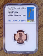 2019-W Lincoln Cent prova reversa NGC PF69 RD primeiro dia (031) comprar usado  Enviando para Brazil