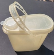 Antigo Tupperware #587-2 Clear Beverage Buddy recipiente de 2 qt com tampa (#510-21) usado comprar usado  Enviando para Brazil
