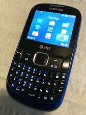 Celular Samsung SGH A187 Teclado QWERTY Completo AT&T Azul *TESTADO E FUNCIONA*, usado comprar usado  Enviando para Brazil