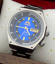 Relógio Orient SK Sea King automático masculino calendário relógio 21 joias mostrador azul comprar usado  Enviando para Brazil