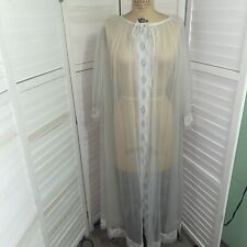 Bata de encaje transparente blanca vintage Miss Elaine talla única segunda mano  Embacar hacia Mexico