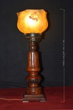 Antique lamp stained for sale  MANCHESTER