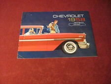 1958 Chevy Station Wagon Folheto de Vendas Catálogo Antigo Original, usado comprar usado  Enviando para Brazil