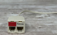 Adaptador divisor de linha RJ-11 macho para fêmea tomada de telefone 2 vias original comprar usado  Enviando para Brazil